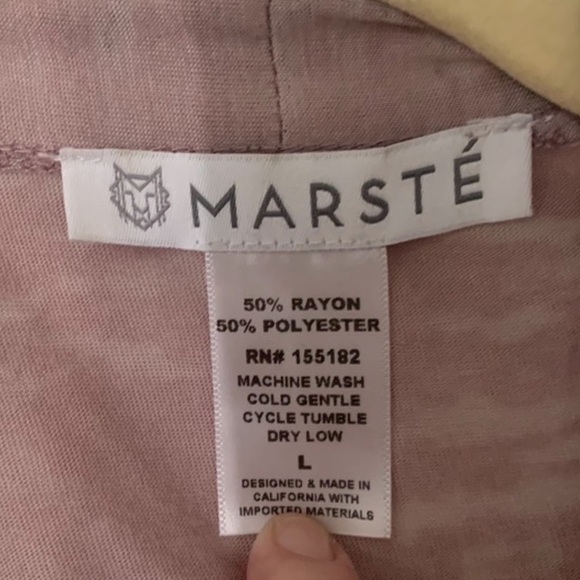 Marste Made in USA Dusty Lavender Large Burnout Light Weight Duster Cardigan - Picture 7 of 7